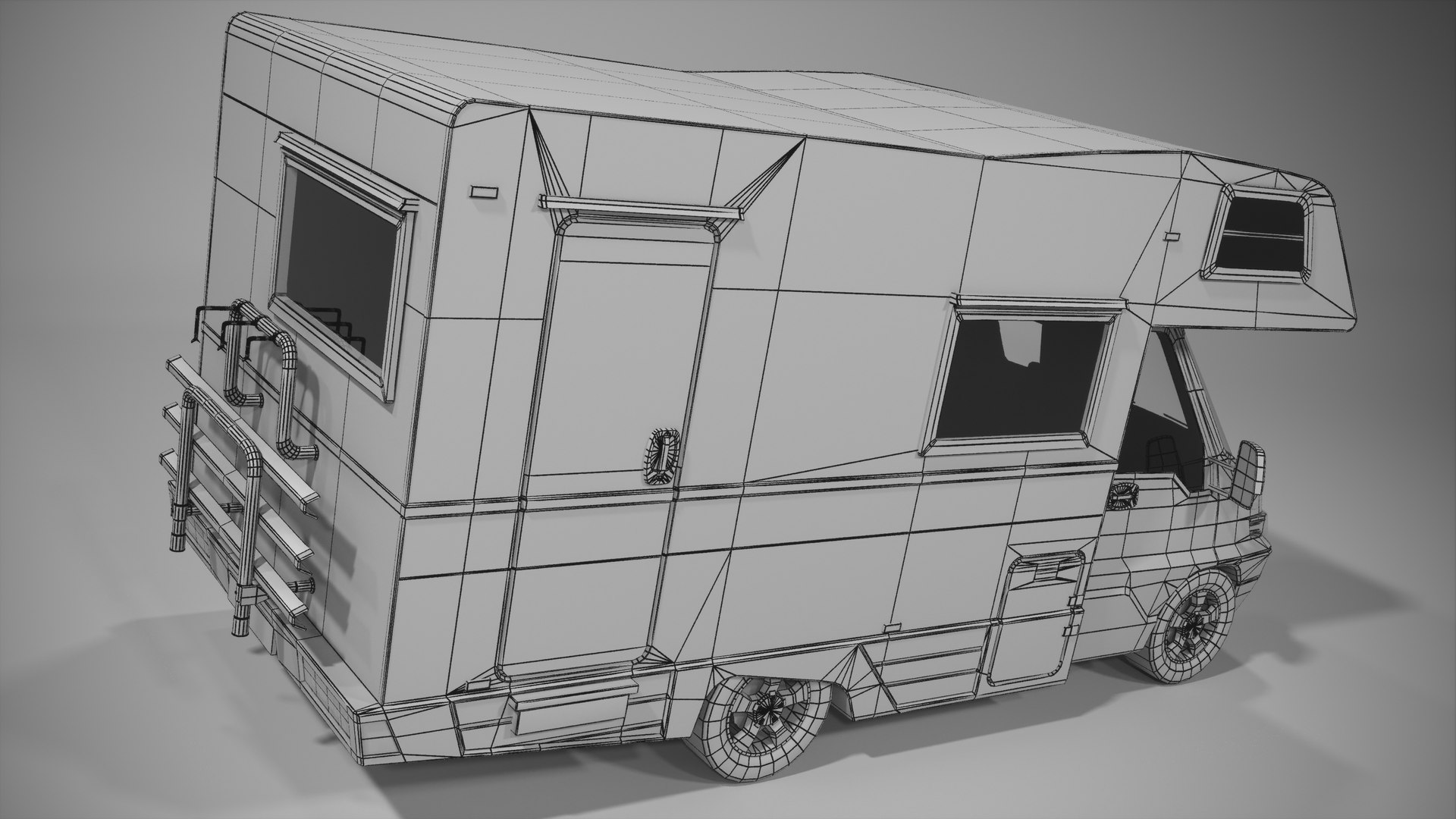 Generic Lowpoly European Recreational Vehicle 3D Model - TurboSquid 2392670