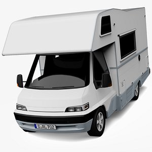 Generic Lowpoly European Recreational Vehicle 3D model