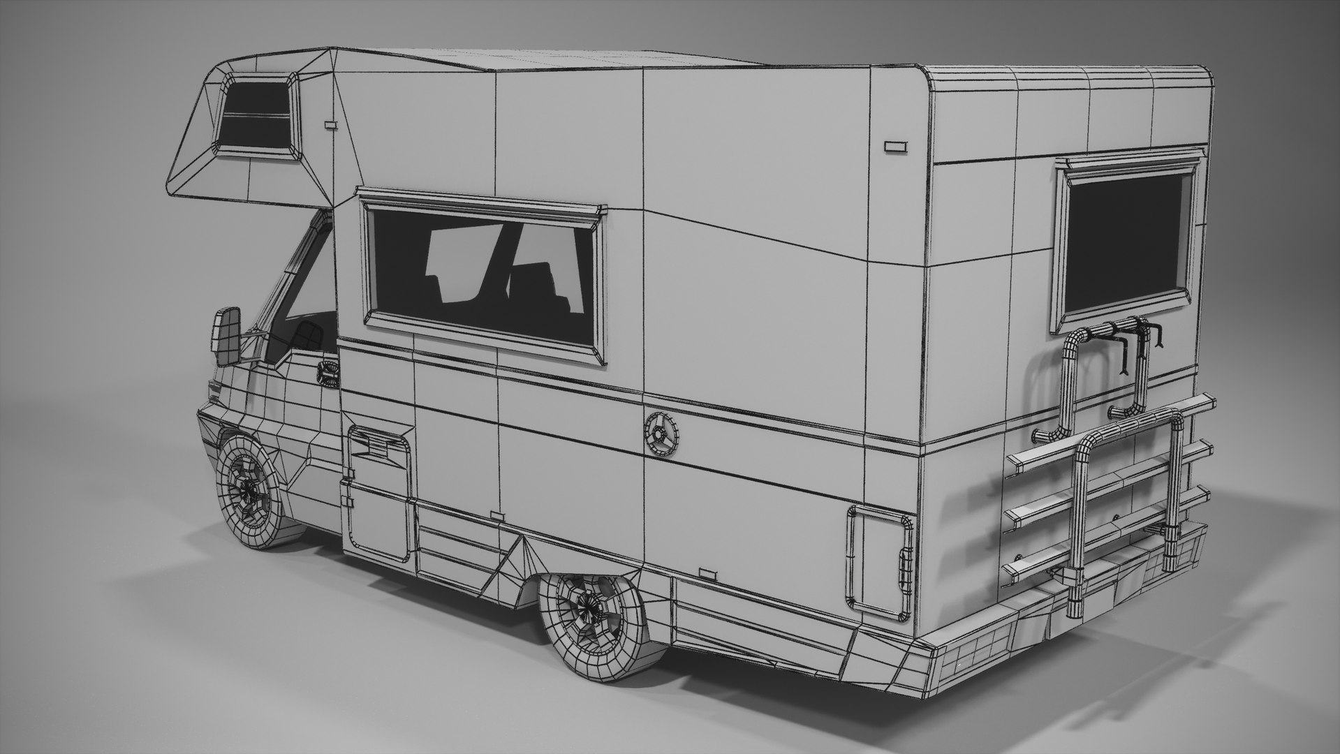 Generic Lowpoly European Recreational Vehicle 3D Model - TurboSquid 2392670