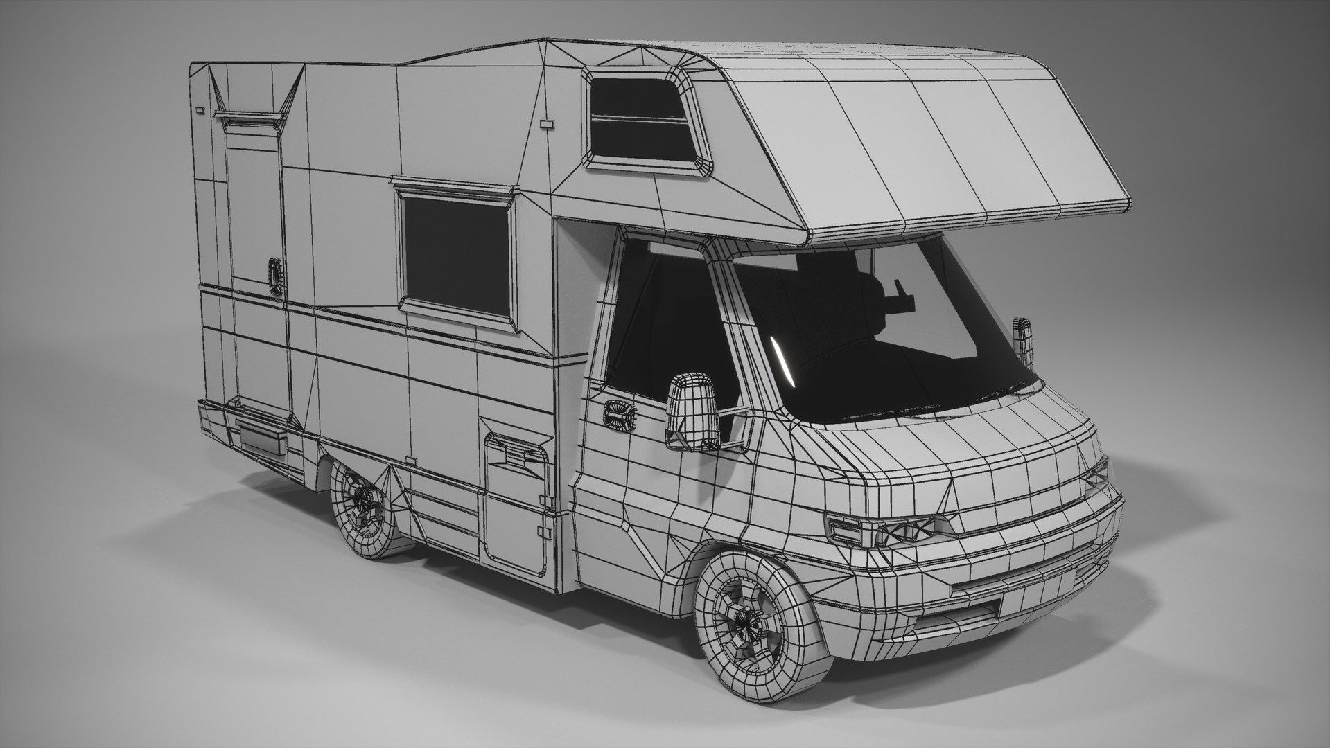 Generic Lowpoly European Recreational Vehicle 3D Model - TurboSquid 2392670