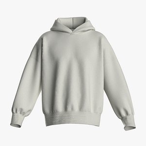 3D Male oversized hoodie model