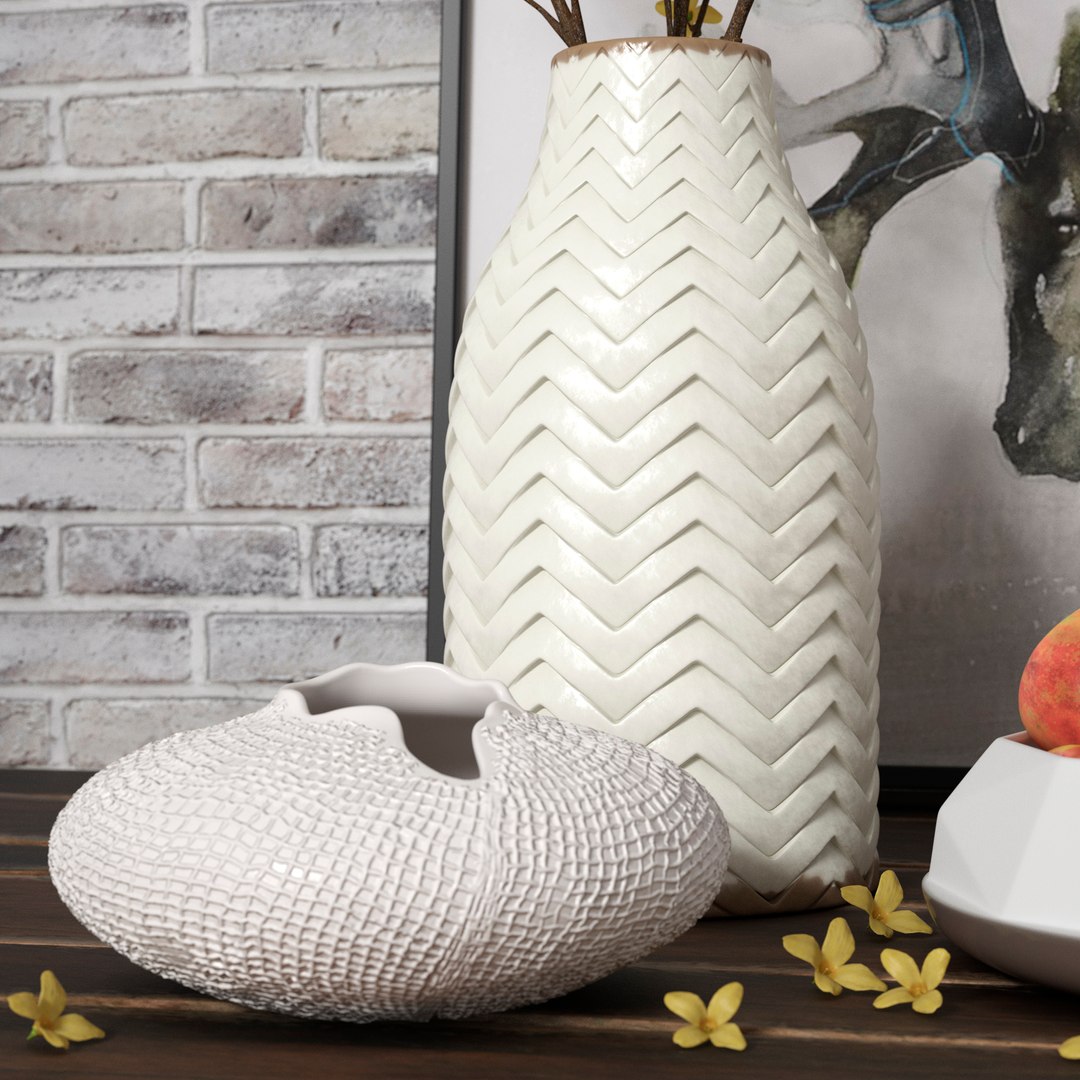 3d Vases Forsythia Model