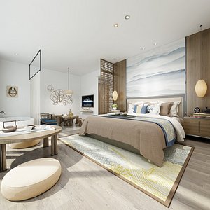 3D bedroom interiors