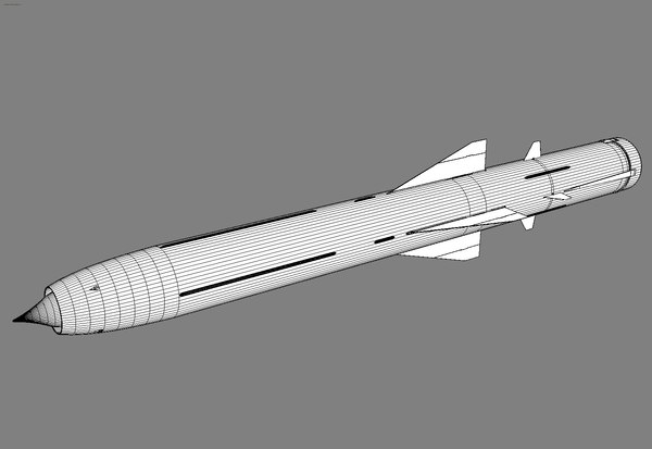 3d brahmos pj-10 missile model