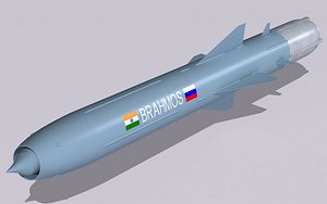 3d brahmos pj-10 missile model