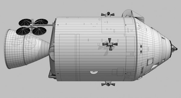 apollo command service module 3d model
