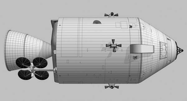 apollo command service module 3d model