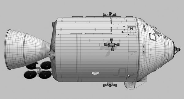 apollo command service module 3d model