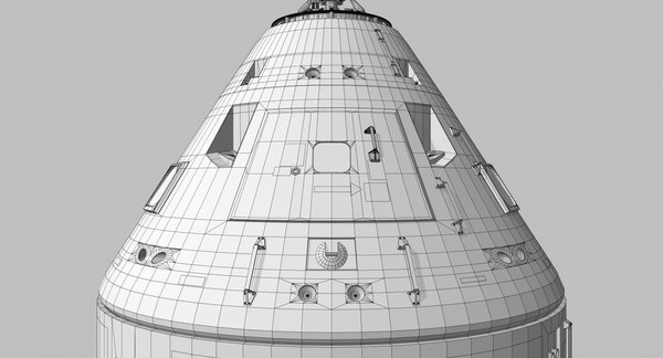 apollo command service module 3d model