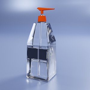sanitizer bottle 3D