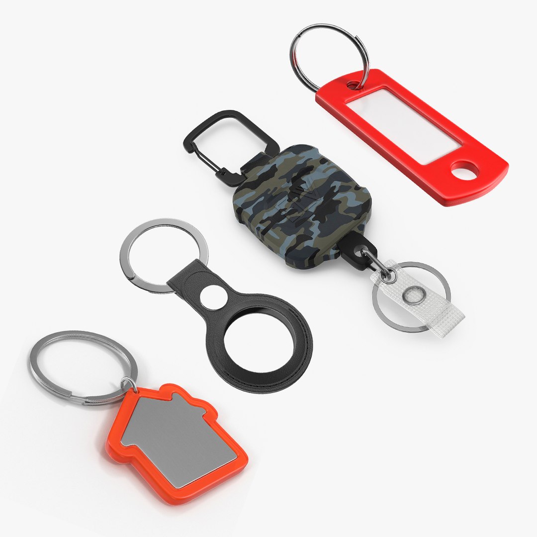 Keychains Collection 2 3D model preview