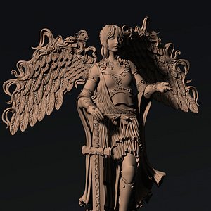 Game Assets Printed Models Angel Figures 3D model
