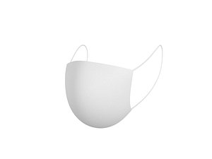 white surgical mask 3D model