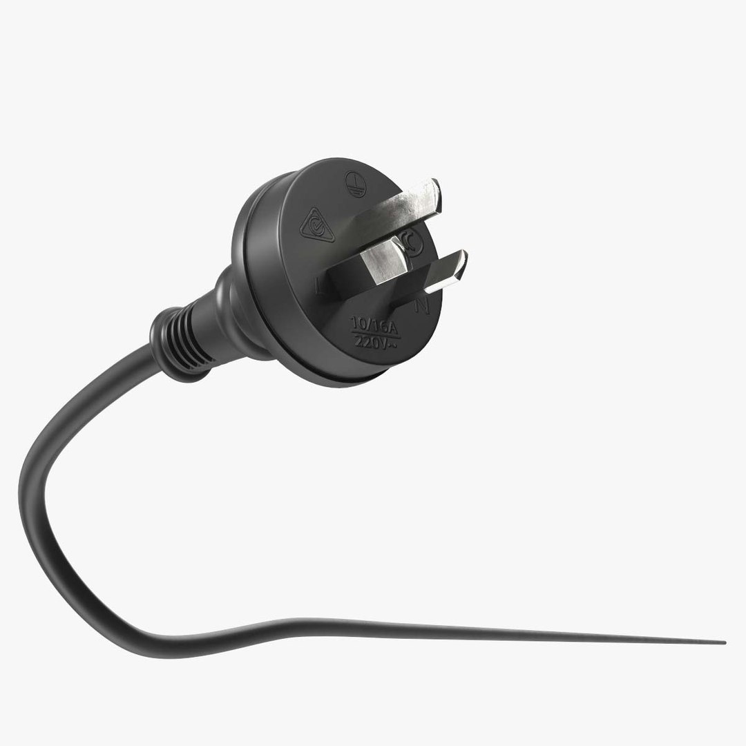 Type I Electric Plug Grounded Rigged for Cinema 4D 3D TurboSquid 2052817