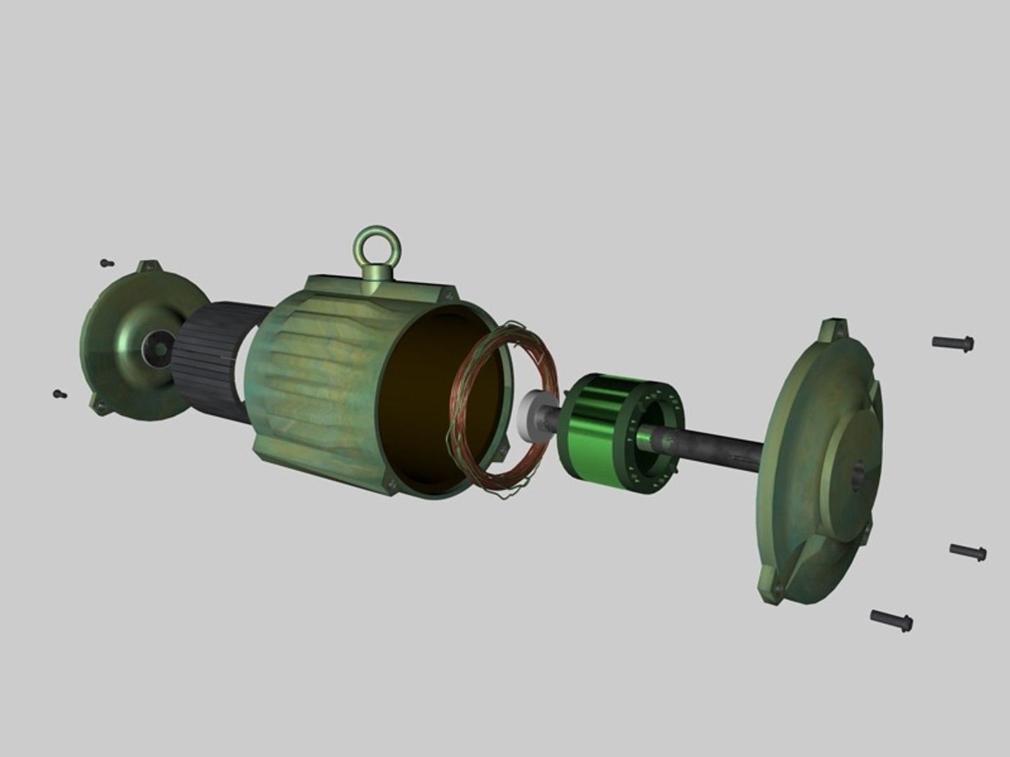3d C4d Motor Magnet Rotation