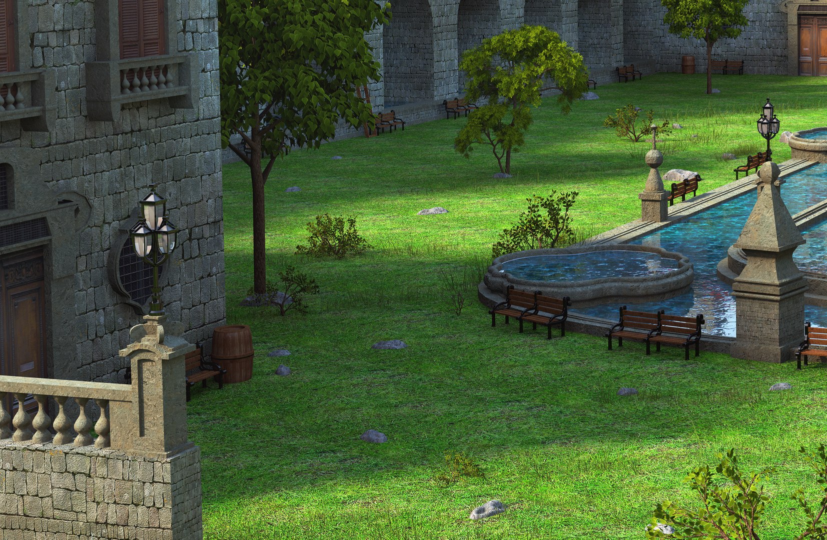 Classic Monastery Medieval 3D - TurboSquid 1390238