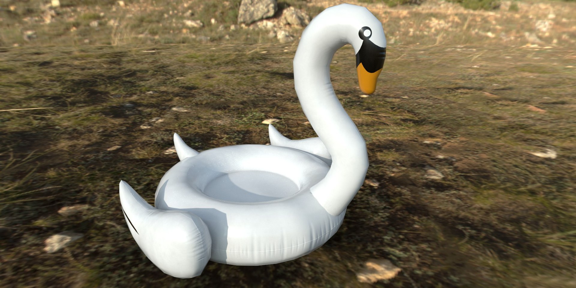 Inflatable Pool Swan 3D - TurboSquid 1545267