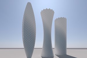 3D parametric Tower models model