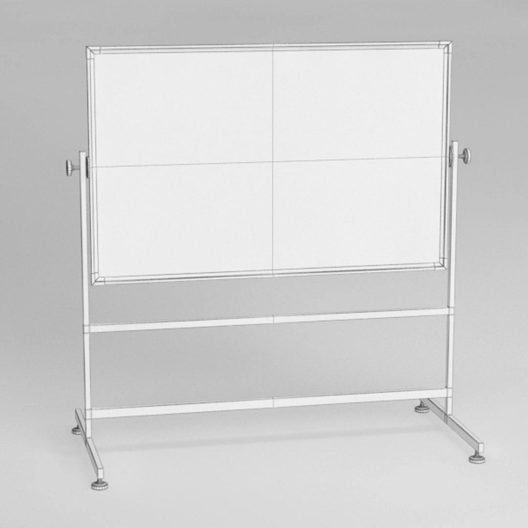 whiteboard board 3d max