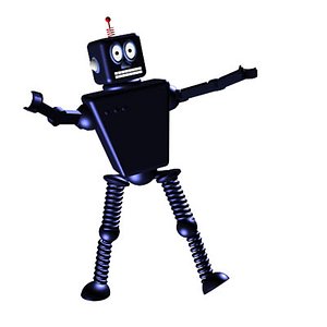 robot animation 3d model