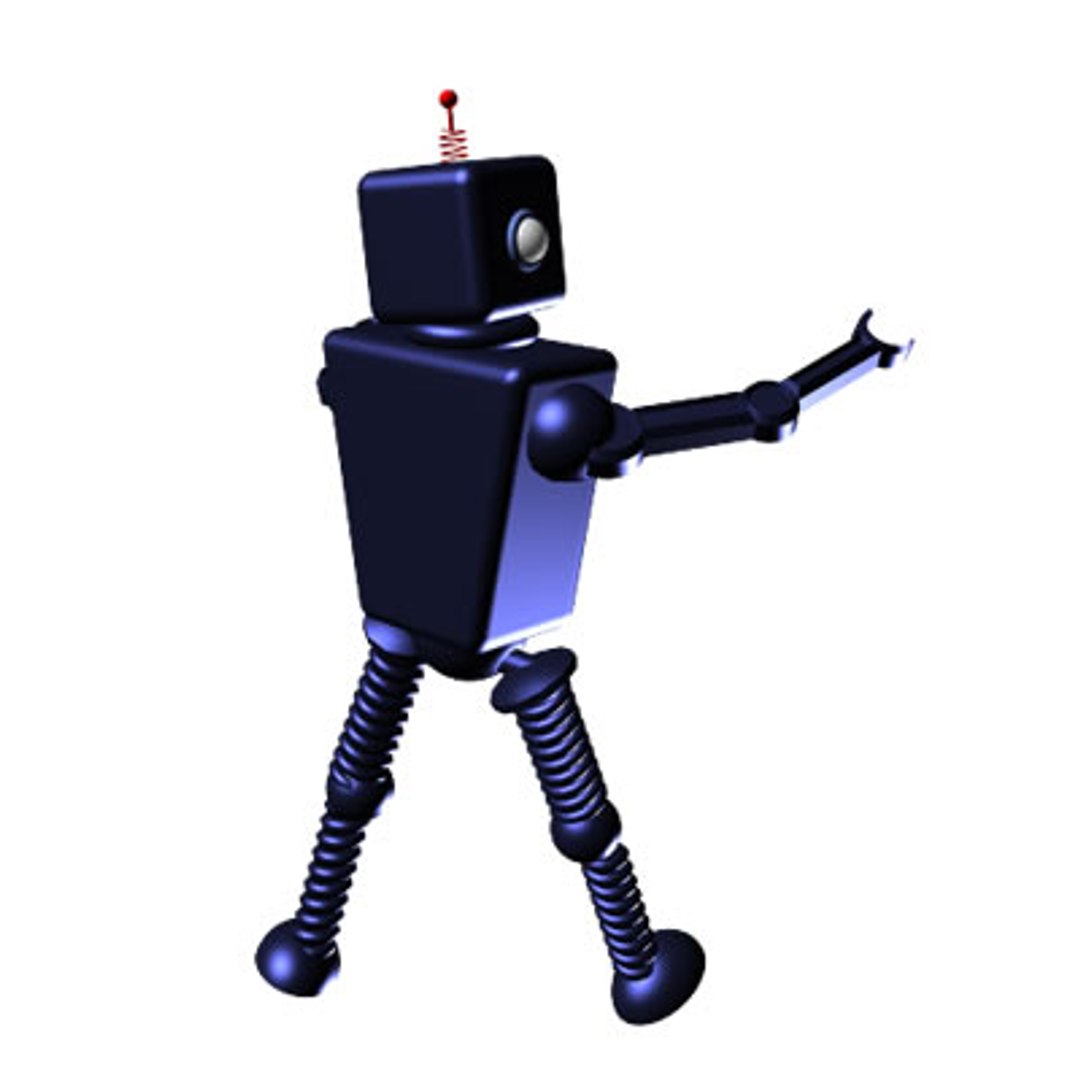 robot animation 3d model