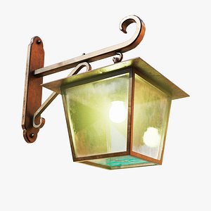 Antique Brass Wall Lamp