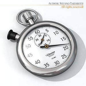 stopwatch timer chronograph 3d model