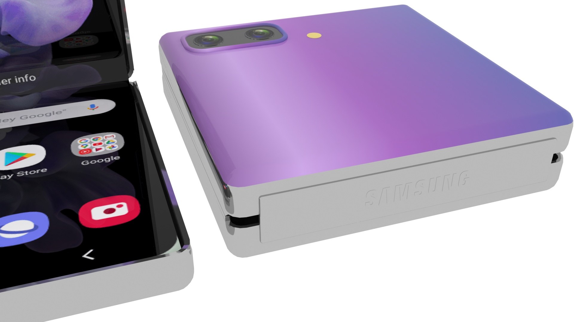 Samsung Galaxy Z Flip 3D model https://p.turbosquid.com/ts-thumb/VD/QfdLsG/4d/samsunggalaxyzflip20/jpg/1640884316/1920x1080/fit_q87/4095ce9387eb20da2e4f93a95489dc61c8a1666c/samsunggalaxyzflip20.jpg