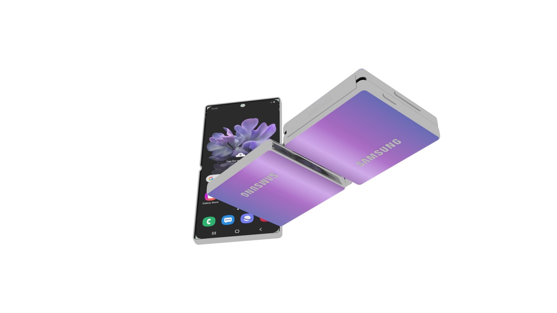 Samsung Galaxy Z Flip 3D model https://p.turbosquid.com/ts-thumb/VD/QfdLsG/If/samsunggalaxyzflip16/jpg/1640884312/1920x1080/fit_q87/5a01f5586b61844391f6e1b4f8e6ec7ba567fde2/samsunggalaxyzflip16.jpg