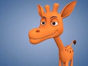 Cartoon Giraffe Rigged
