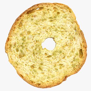 3D bread chips roll 01 model