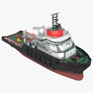 Bylgia Anchor Handling Tug with Helicopter