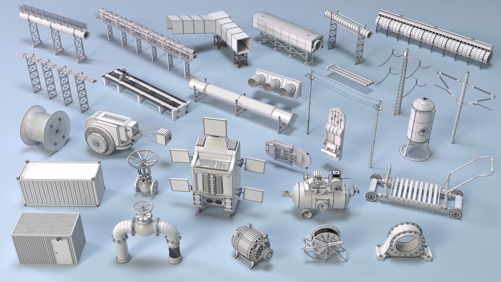 Industrial Units Collection 4 - 29 pieces 3D https://p.turbosquid.com/ts-thumb/VD/YhF5Ri/L4/image_3/jpg/1767624386/1920x1080/fit_q87/b7528d001d15f6bc8ff851b5064227f365706c43/image_3.jpg