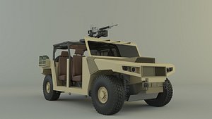 Arquus areg military vehicle 3D model