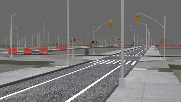 3D road city model - TurboSquid 1692991