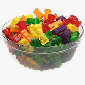 Gummy Bears In A Bowl model