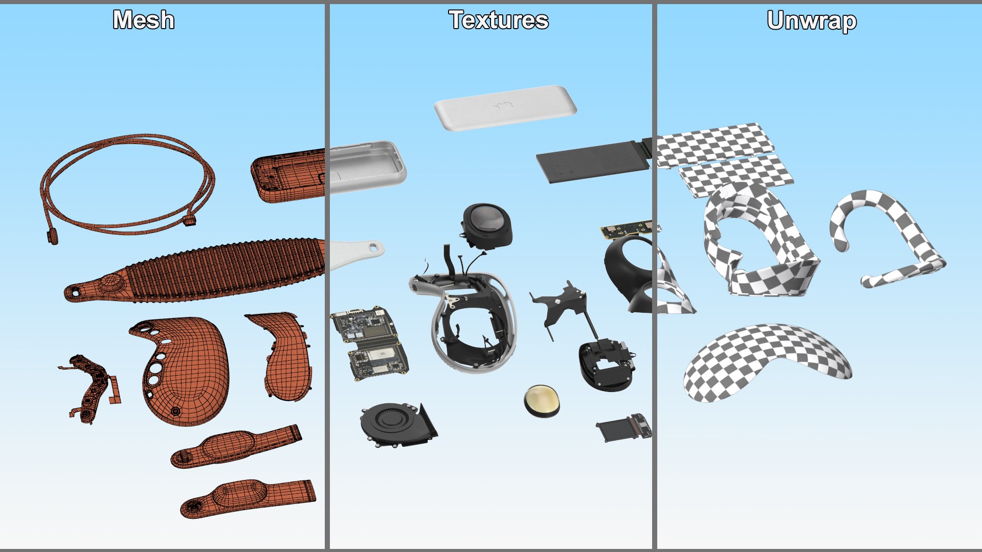 3D Apple Vision Pro Teardown https://p.turbosquid.com/ts-thumb/VD/faoNYU/W4/applevisionproteardownmb3dmodel020/jpg/1720052406/1920x1080/fit_q87/34219b0bb2c64e2d12c63522ff59a7b515758628/applevisionproteardownmb3dmodel020.jpg