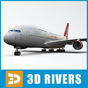 Airbus A380 Red logo by 3DRivers