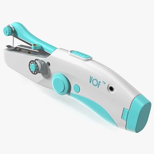 Portable Handheld Sewing Machine VOF Blue 3D model