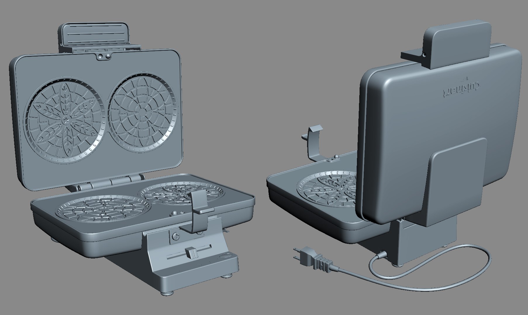 cuisinart pz2 pizzelle press 3d model