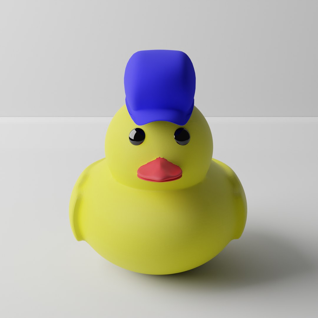 3D Model Rubber Duck With Hat3 - TurboSquid 2186686