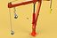 ELECTRIC REMOTE WINCH HOIST SWIVEL LIFTING CRANE HOOK JIB TRUCK