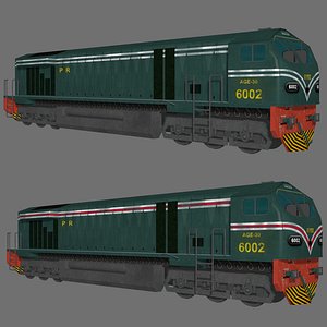 german locomotive 3D