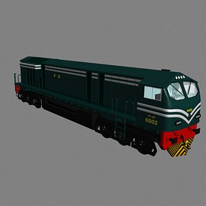 german locomotive 3D