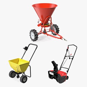 Snow Clearing Equipment Collection 3D model