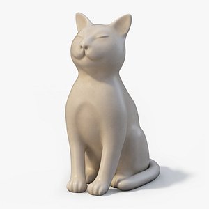 cat statue 3D model