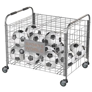 3D Metal ball storage steel and soccor balls