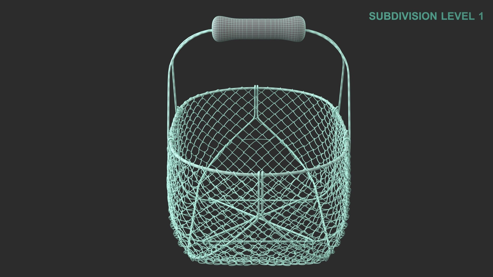 Wire Basket 3D - TurboSquid 2001399
