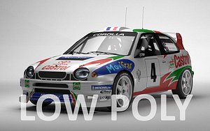 Toyota Corolla WRC Low Poly