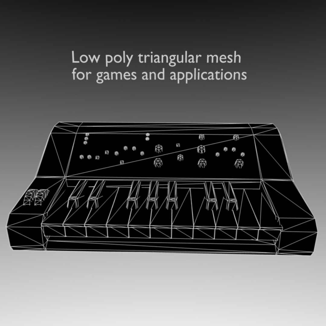 3d Model Analog Synthesizer